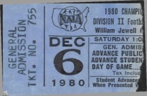 1980 Wilmington Playoff Ticket