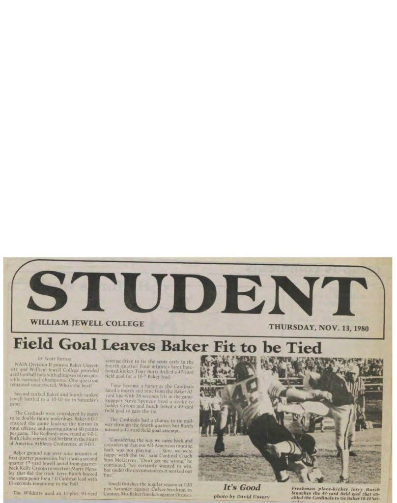 Field Goal Leaves Baker Fit to be Tied - 11131980