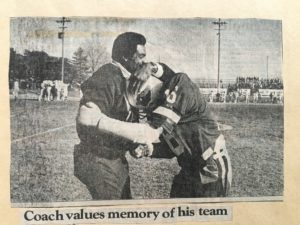 This is after the Pac Lutheran game...... Wendell is the player.... Don't remember the coach's name, but I'm sure you do. YES, his name is Burt Cooper