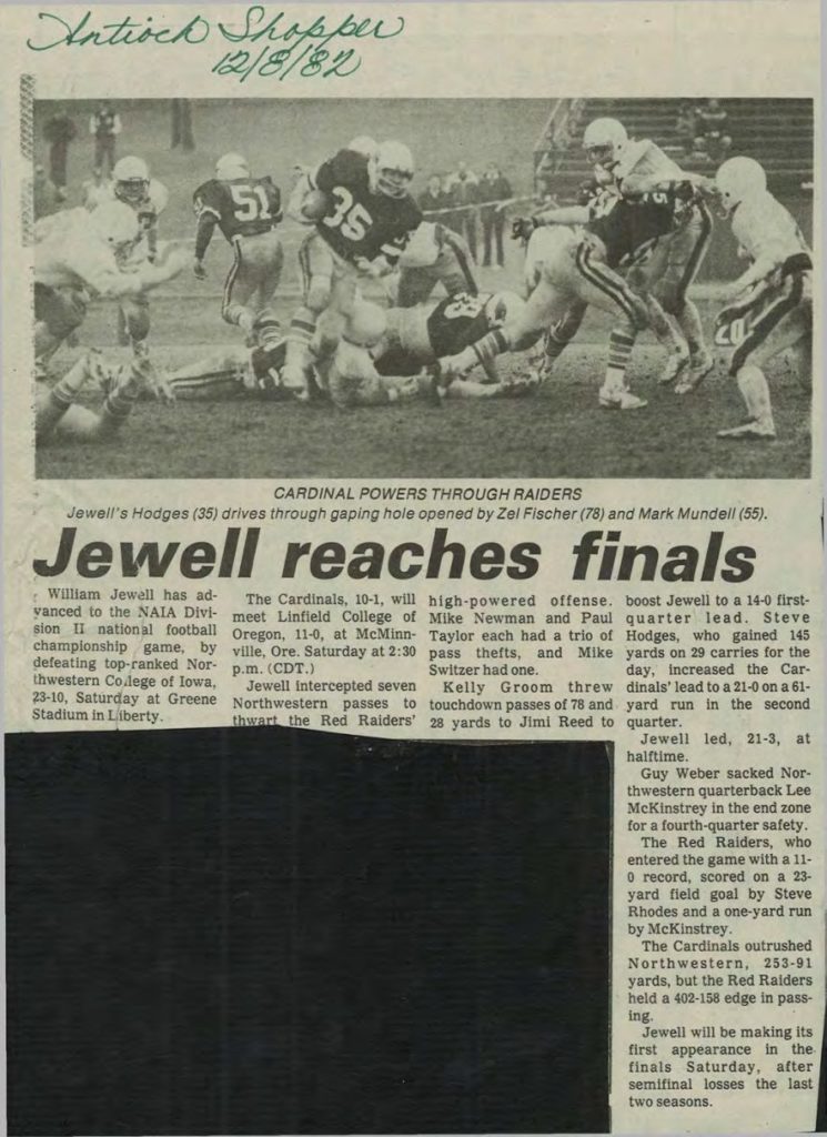 Jewell reaches finals- 12081982