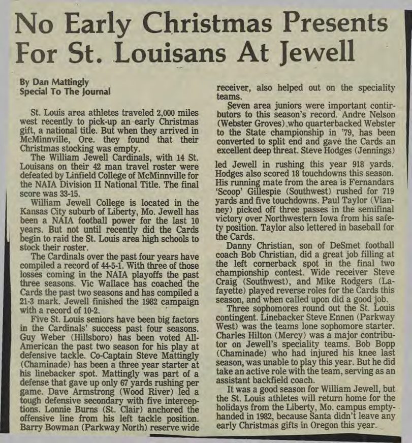 No Early Christmas Presents For St. Louisans At Jewell - 1982